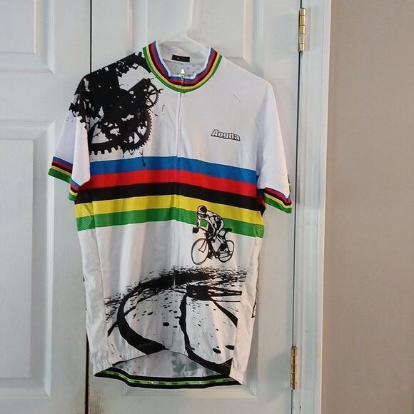 Cycling biking zip front jersey  Sz L  NWOT - Picture 1 of 6